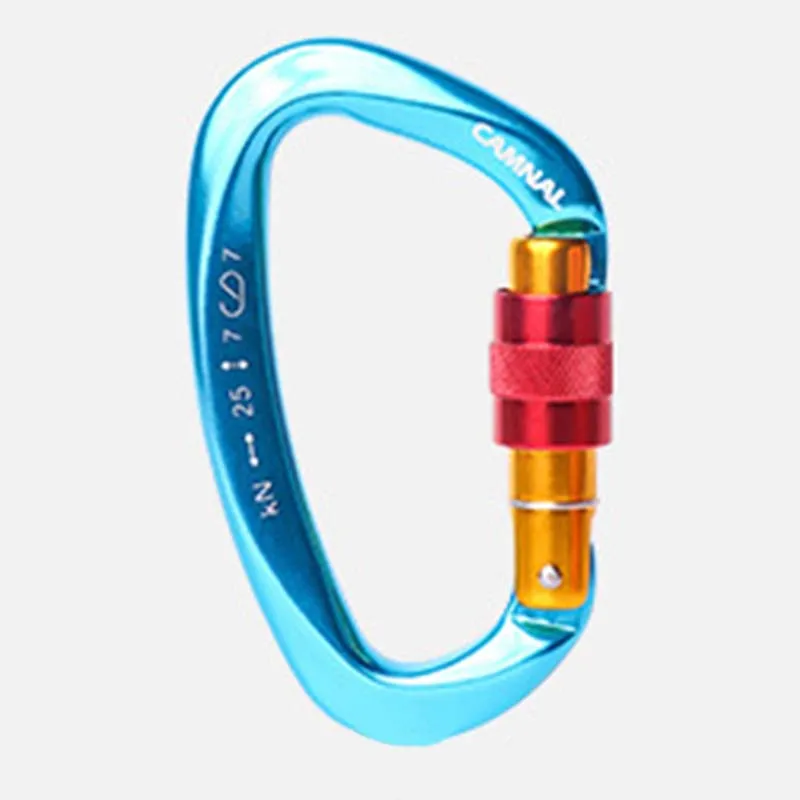 25KN Outdoor Rock Climbing Security Safety Buckle Carabiner Hook Lock 5Pcs