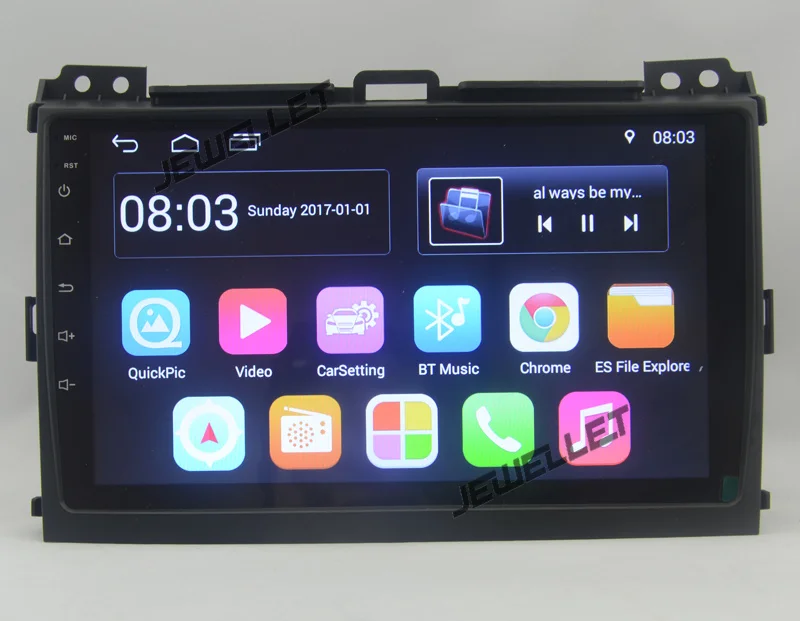 9 &quotчетырехъядерный Android 10 автомобильный Радио gps навигация для Toyota Prado 2002-2009 с