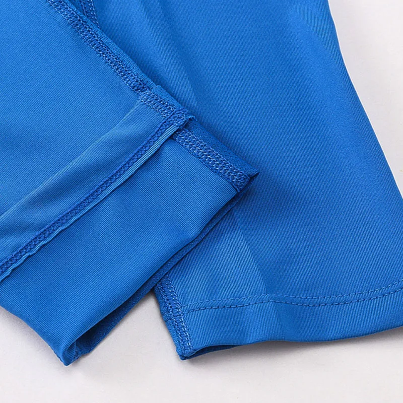 Breathable Mesh Patchwork Compression Running Tights Men Quick Dry Gym Sports Pants Fitness Jogging Leggings Trousers Customized