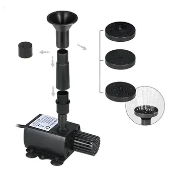 

Water Pump Pool with 5pcs Spray Heads Outdoor Solar Garden Fountain Pump Solar Powered Fountain Garden Pond Submersible