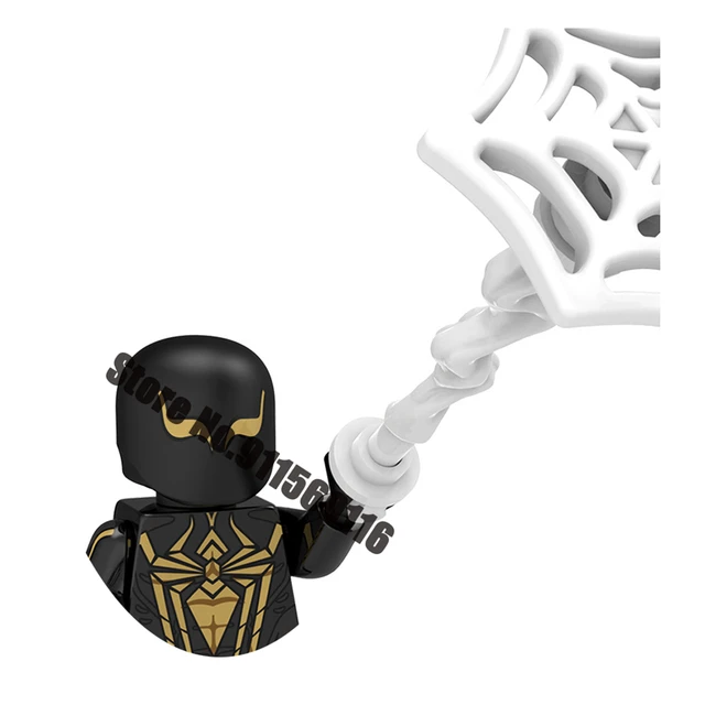 Superhero Spiderman Suit Building Blocks Bricks Mysterio Peter Parker Miles Morales Action Figures Kids Toys Christmas Gifts I-XP203
