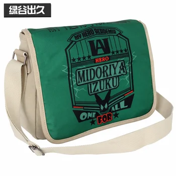 

My Hero Academia Shoulder Messenger Bags Boku no Hiro Izuku Midoriya School Bags Satchel Crossbody Bag Travel Work Casual Bags