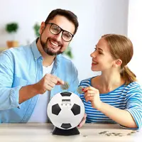 ABS Soccer Shape Piggy Bank Multipurpose Football Counter Piggy Banks Automatic Money Case For Kids caja fuerte secreta oculta 1