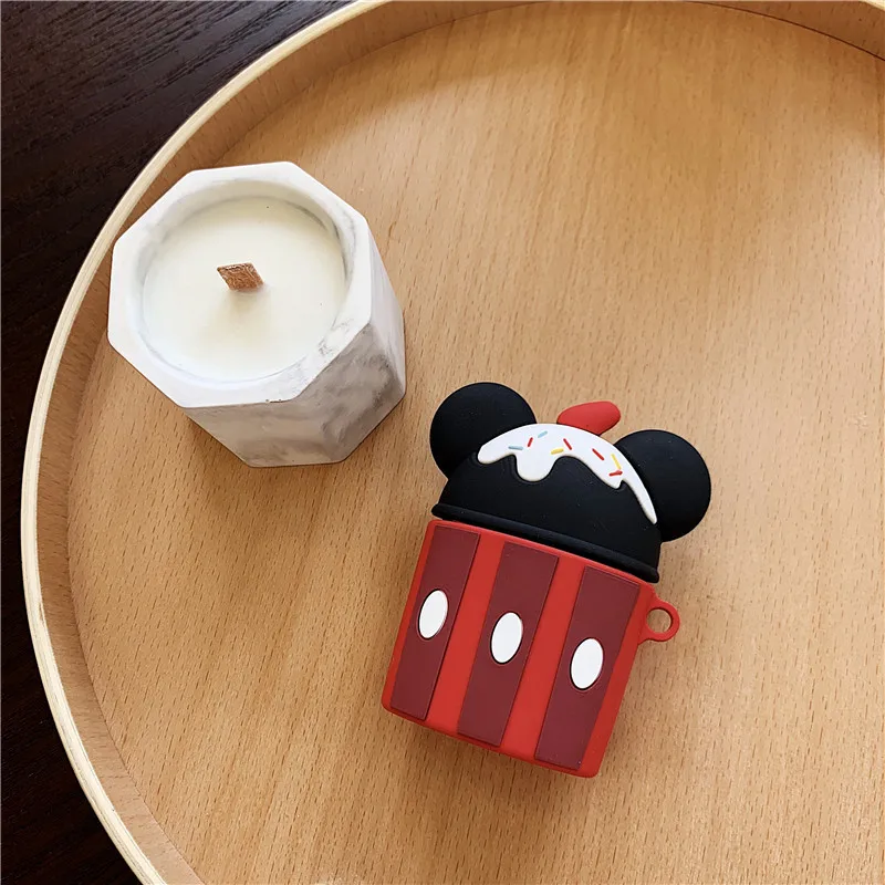 3D кожухи головных телефонов для AirPods 2 Чехол милый Мячик с эльфом мультфильм для Apple Air Pods защитный чехол для наушников кольцевой ремень