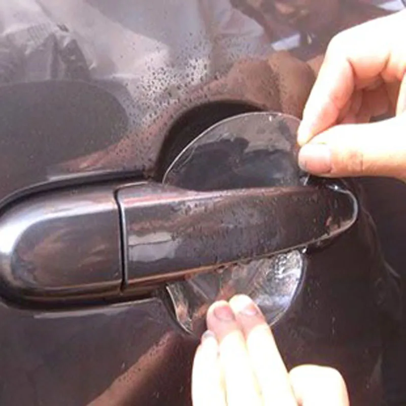

4pcs universal Invisible Car Door Handle Scratches Automobile Shakes Protective Vinyl Protector Films car Handle Protective