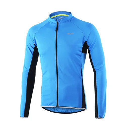 ARSUXEO Men's Long Sleeve Cycling Jerseys Bicycle Bike Shirt MTB