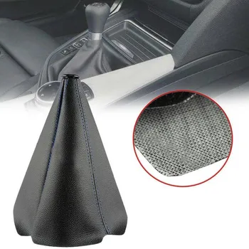 

2020 new Car Gear Shift Knob Shifter Black Leather Lever Dust Cover