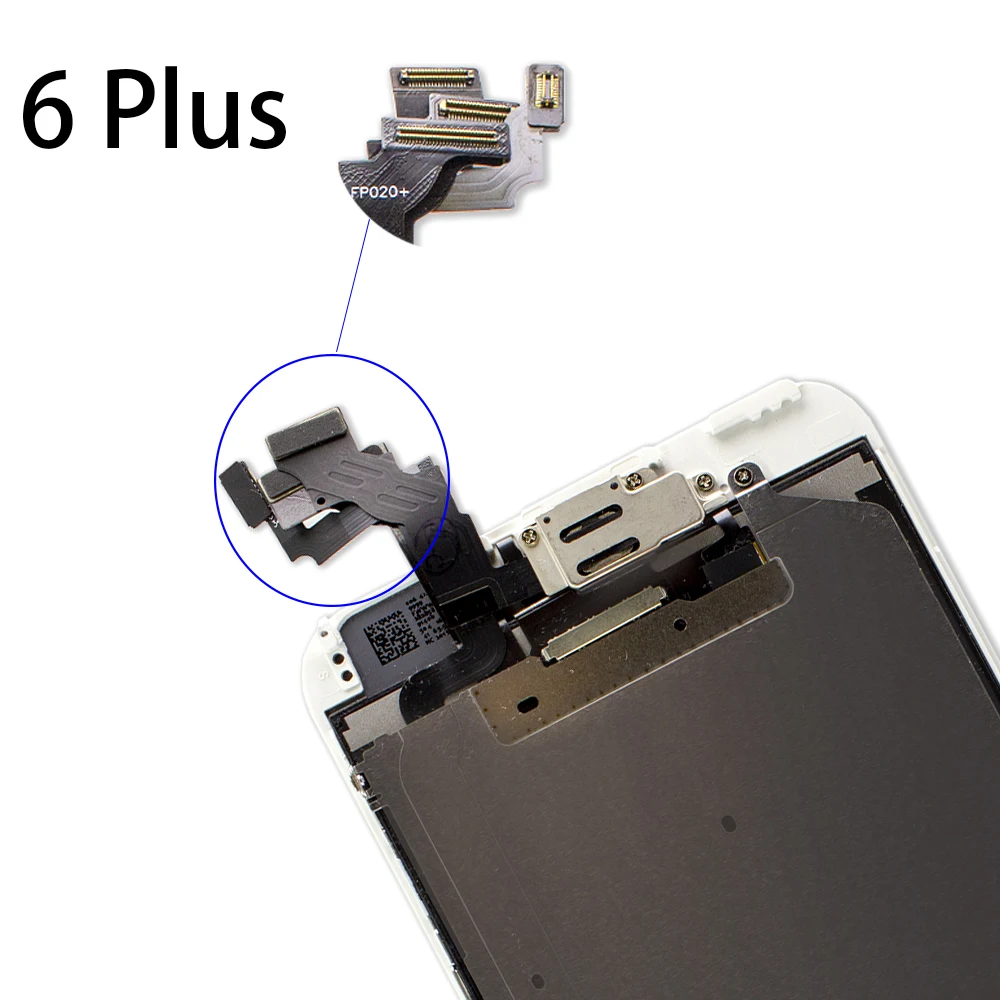 Полная сборка ЖК Ecran для iPhone 6 6plus 6s 6s Plus Замена дисплея 3D сенсорный экран дигитайзер с фронтальной камерой+ наушник