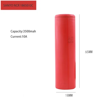 

Original 18650 Batteries 3500mah NCR18650 GA 3.6V 10A Li-ion Battery Continuous Discharge for Sanyo Ebike Electric Battery Pack