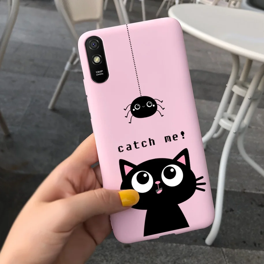 phone pouch bag For xiaomi redmi 9A 9AT 9i Case Silicone Fashion Pattern Phone Cover For Xiomi Redmi 9A Soft Touch TPU Case Redmi9a Fundas 6.53" smartphone pouch