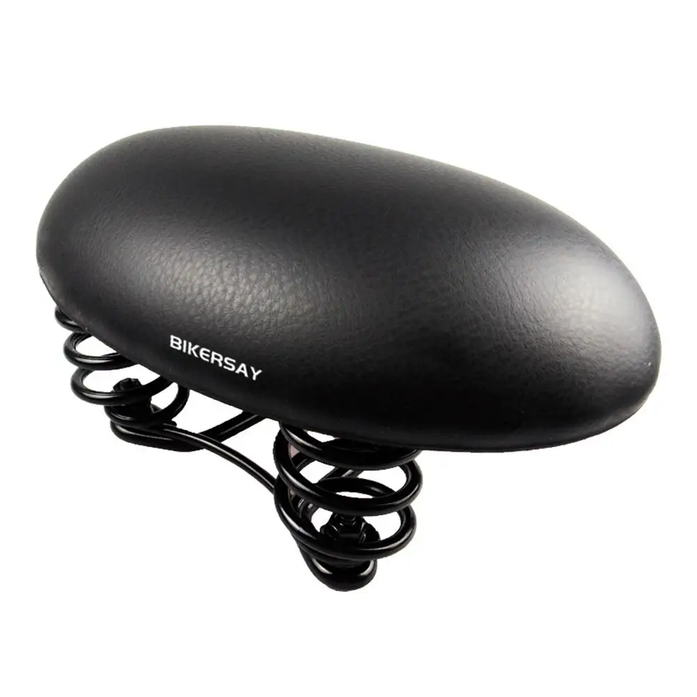 Велосипедное седло из искусственной кожи, черное удобное противоударное велосипедное седло для шоссейного велосипеда, велосипедное седло для активного отдыха, велосипедное седло для горного велосипеда