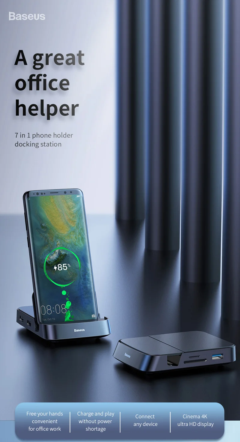 Usb type C Dex концентратор док-станция для samsung S10 9 Note10+ 9 Pad станция USB-C к HDMI адаптер питания для huawei Mate20 30 Pro