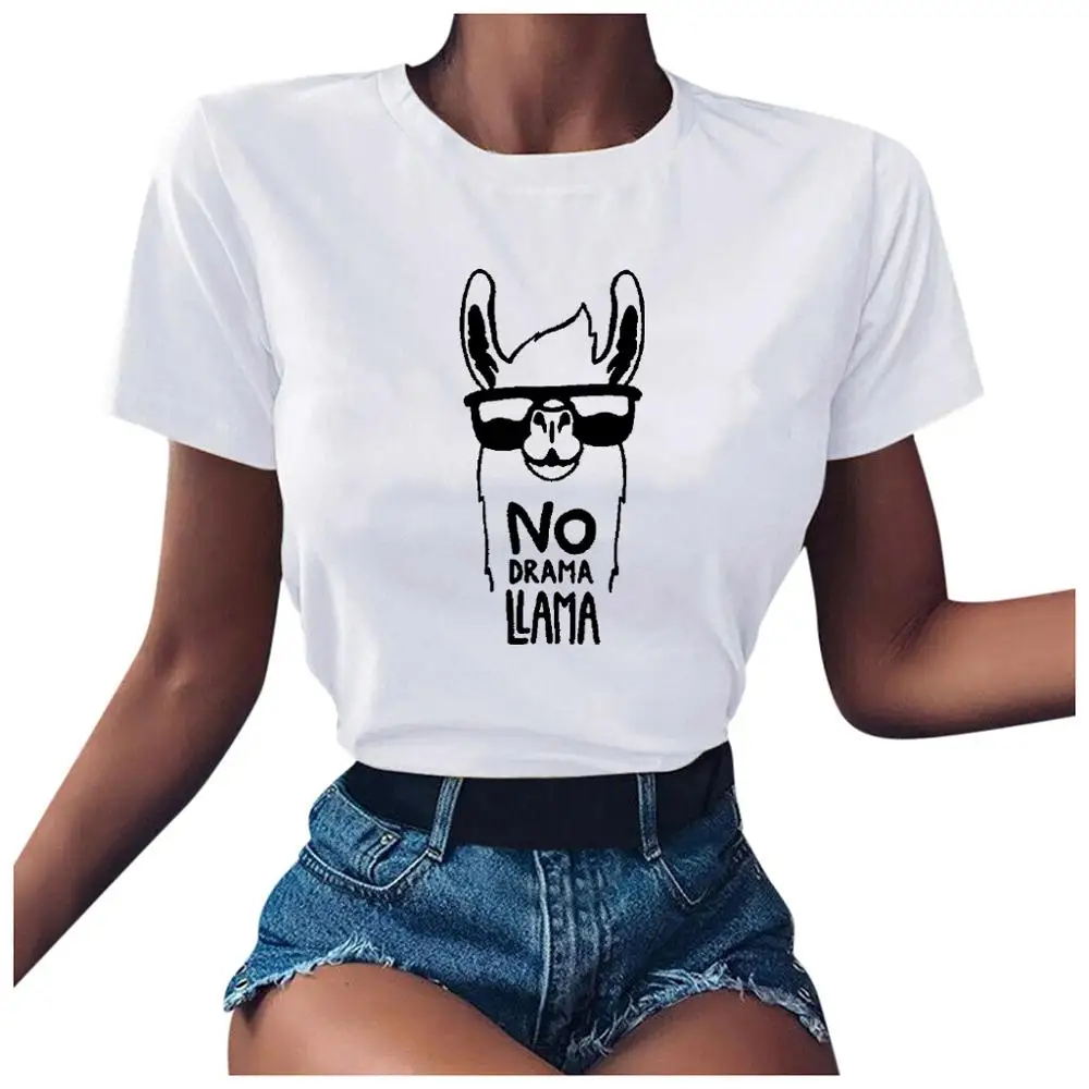 Женская футболка с круглым вырезом хлопковая коротким рукавом черно белая