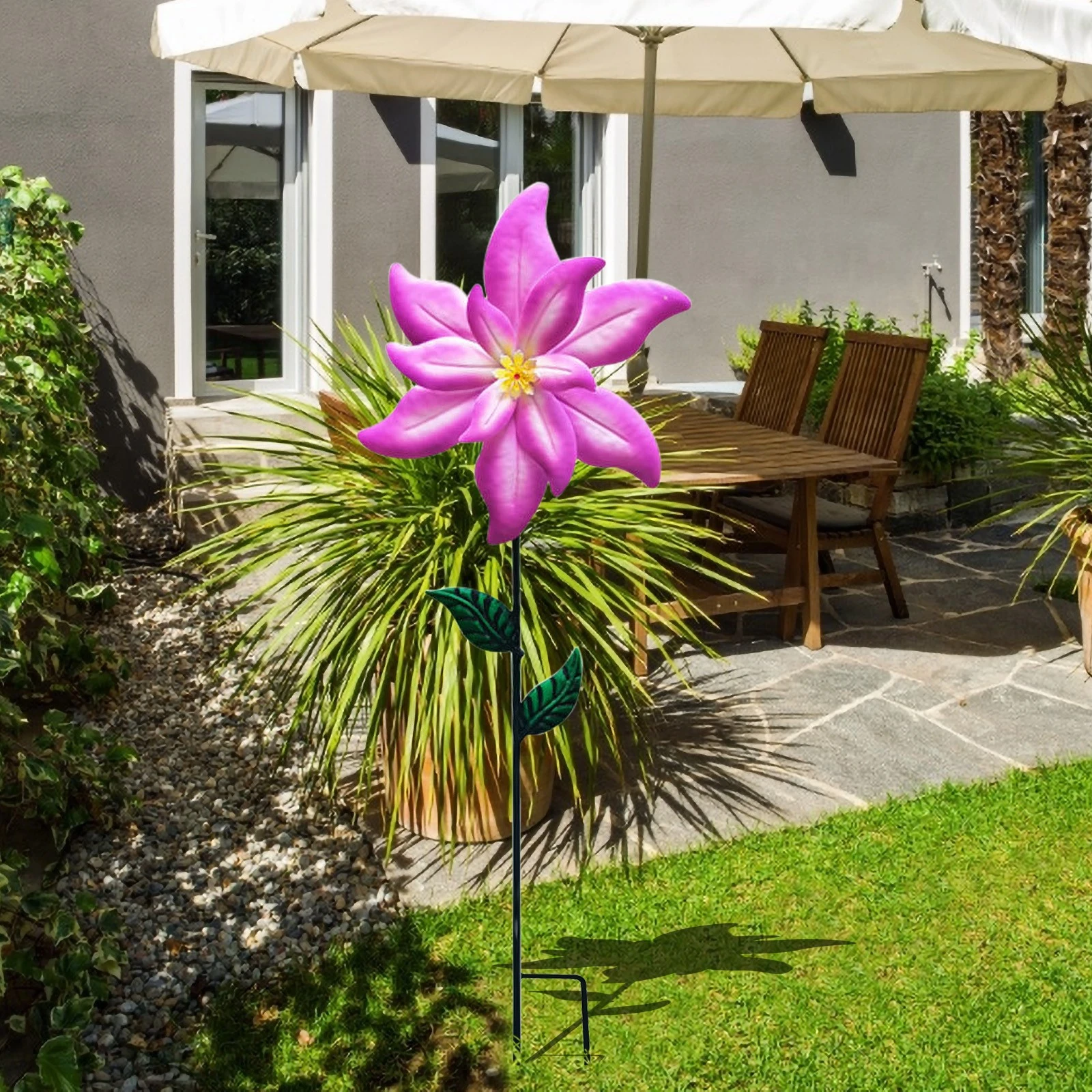 Estacas decorativas de flores para exteriores, decoración de para patio y jardín, adornos para decoración del hogar, Ozdoby Do Ogrodu|Estacas y molinillos de viento decorativos| - AliExpress