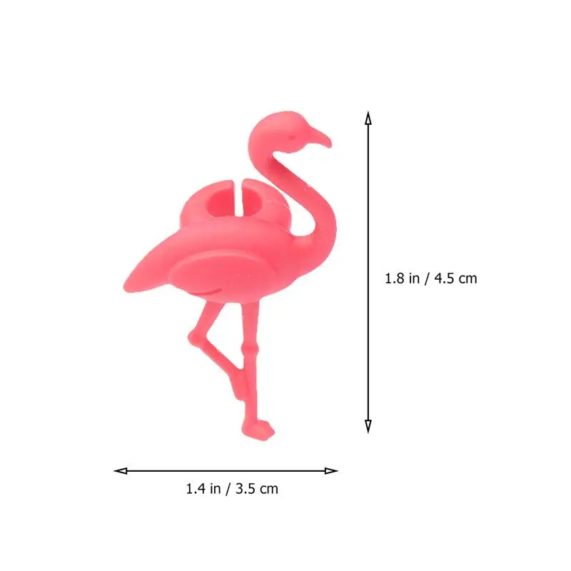 Силиконовый маркер на стакан для вина креативный Фламинго дизайн напиток талисманы этикетка маркировка стекло идентификация идеально подходит для вечеринок