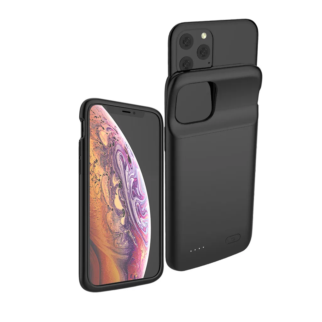 30#4800 mAh Чехол дополнительный аккумулятор телефон банк питания зарядная крышка для iphone 11 Pro Max 6,5 дюймов зарядное устройство крышка