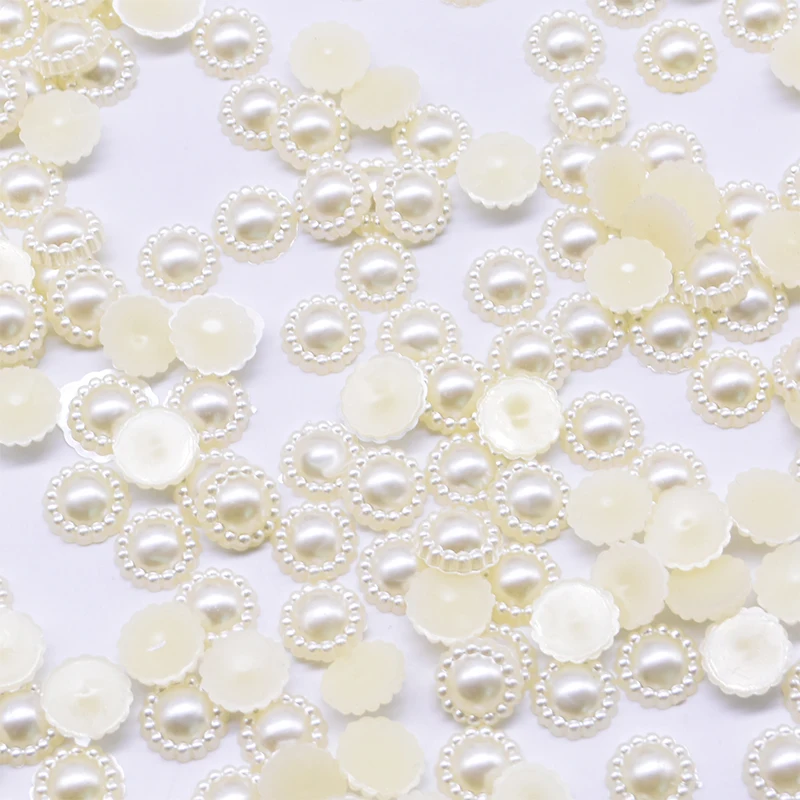 

100Pcs 9-19mm Round Imitation Pearls Nonporous Beads DIY Handmade Jewelry Crafts Nail Art Decoration Supplies