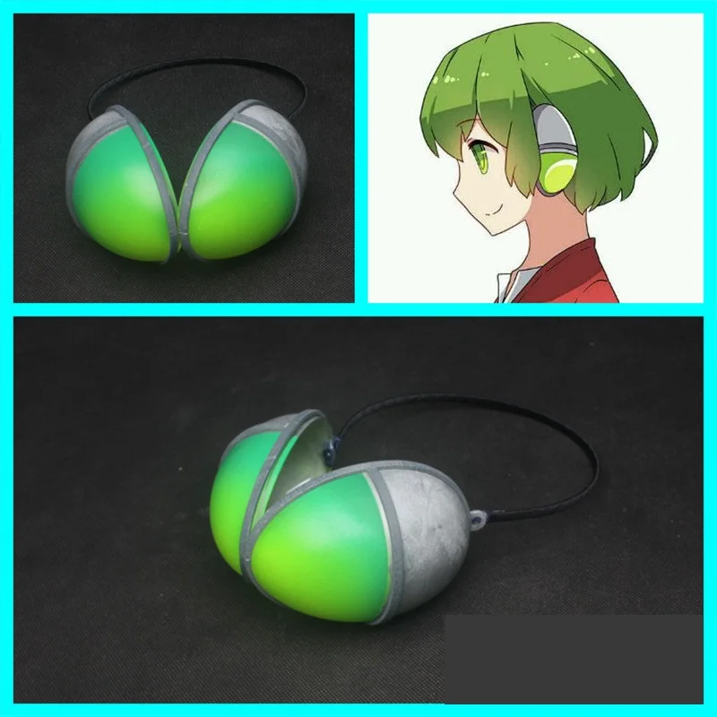 

Tokyo Anime BERYL AND SAPPHIRE Cosplay Robot Beryl Green Headset Earphone Halloween Cosplay Props Accessory