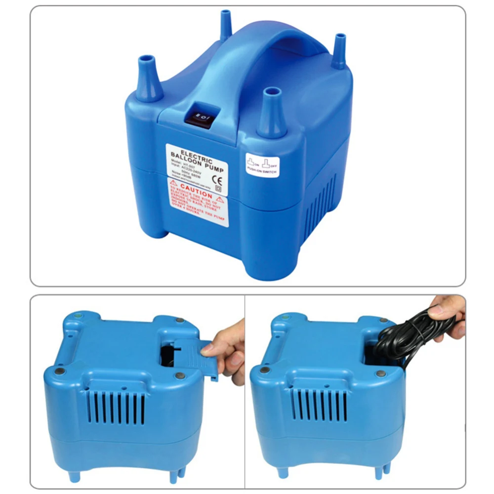 

680W Portable High Power Nozzle Air Blower Electric Balloon Inflator Pump Two Nozzle Balloon Inflator Pump Portable Air Blower