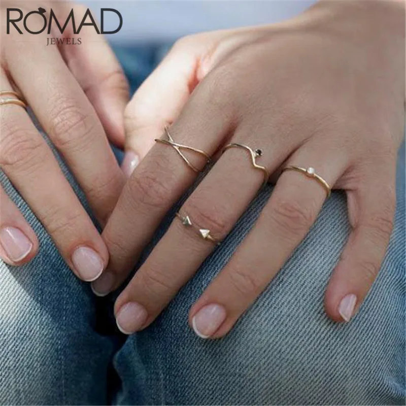Romad Bohemi Vintage 925 Anillo De Plata Esterlina X Anillo Romad Bohemi Vintage 925 Anillo De Plata Esterlina X Anillo