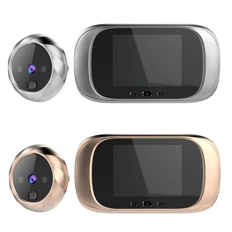 2.8 Inch Doorbell Smart Visual Cat Eye Electronic Cat Eye Door Mirror with Photo Taking Function for Home Security Alarm System