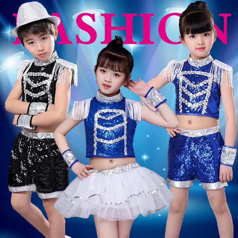 Ragazze Jazz Dance Performance Dress Ragazze Hip-Hop Vesto Fresco Ombelico Esposto Abbigliamento Per Bambini Hip-Hop Abi di Moda 2023  1501