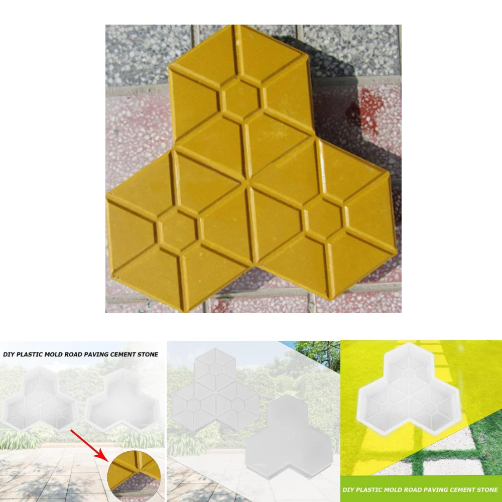 

Pavement Mold DIY Road Path Square Garden Paving Brick Tile Concrete Mould for Household Gardeing Courtyard Path design Molds