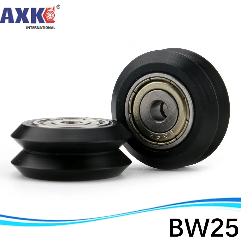 BW25 CNC Openbuilds Plastic wheel POM with Bearings W type double V groove passive pulley for V-slot | Обустройство дома