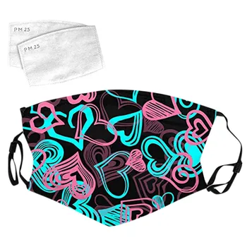 

Printed Flower Masks Van Put Gaskets On Adult Male Female Protective Masks Adjustable Protect Mask Washable Mask Mascarilla