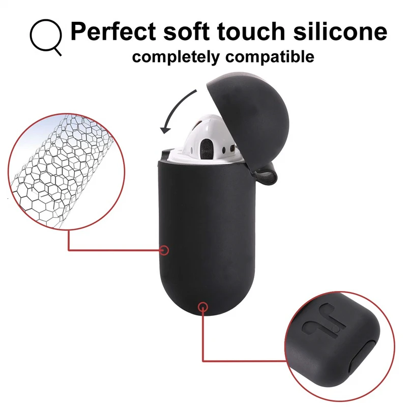 4 в 1, силиконовый чехол для наушников, анти-потеря, проводные наушники для Apple Airpods Air Pods 1, 2, Bluetooth, беспроводные наушники, аксессуары