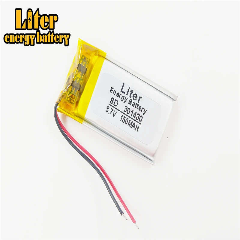 

3.7V lithium Tablet polymer battery 301430 150MAH Bluetooth speakers steelmate genuine small toys