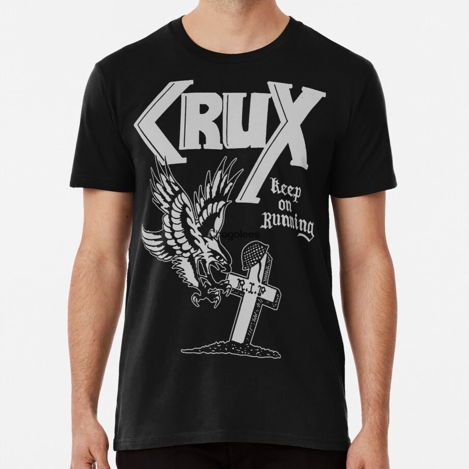 Мужская рубашка Crux Keep On Running Oi Skinhead Punk Женская футболка | одежда