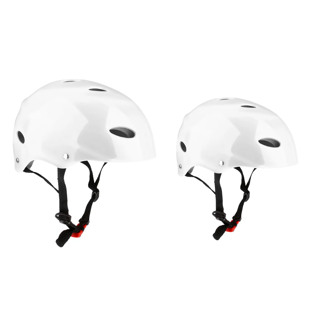 2Pcs White Water Sports Safety Helmet for Wakeboard Kayak Canoe Boat Jet Ski