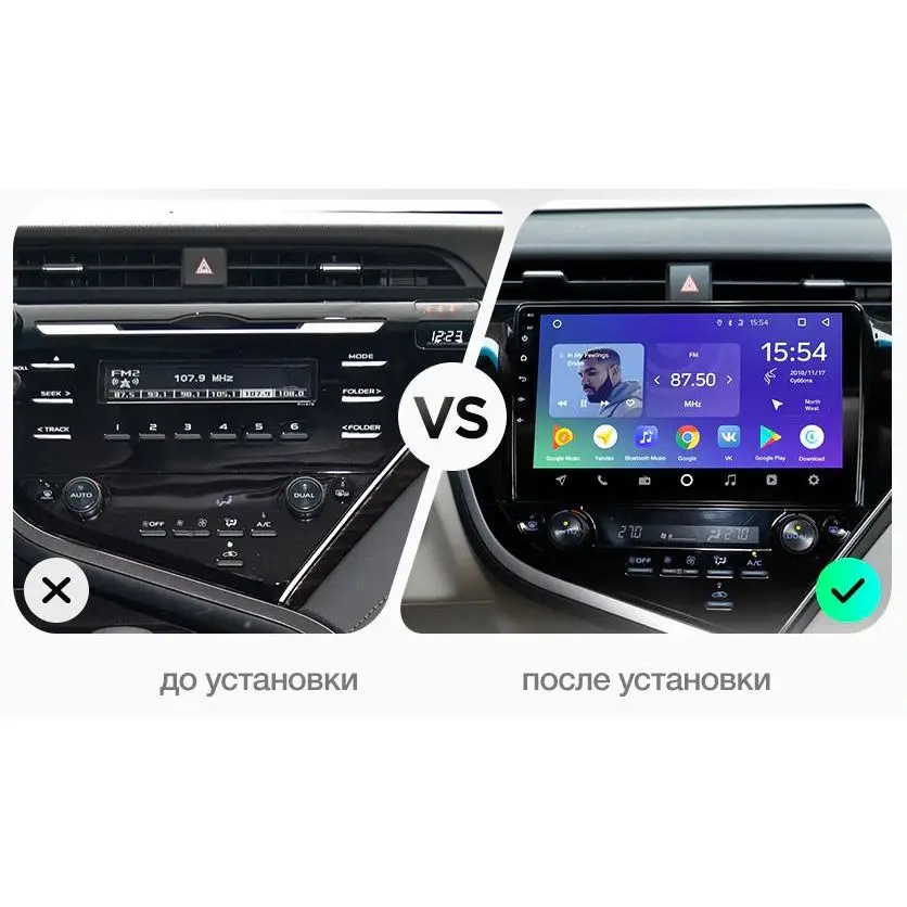 Штатная магнитола FarCar s195 для Toyota Camry+ на Android(LX1069R)(+ Камера заднего вида в подарок