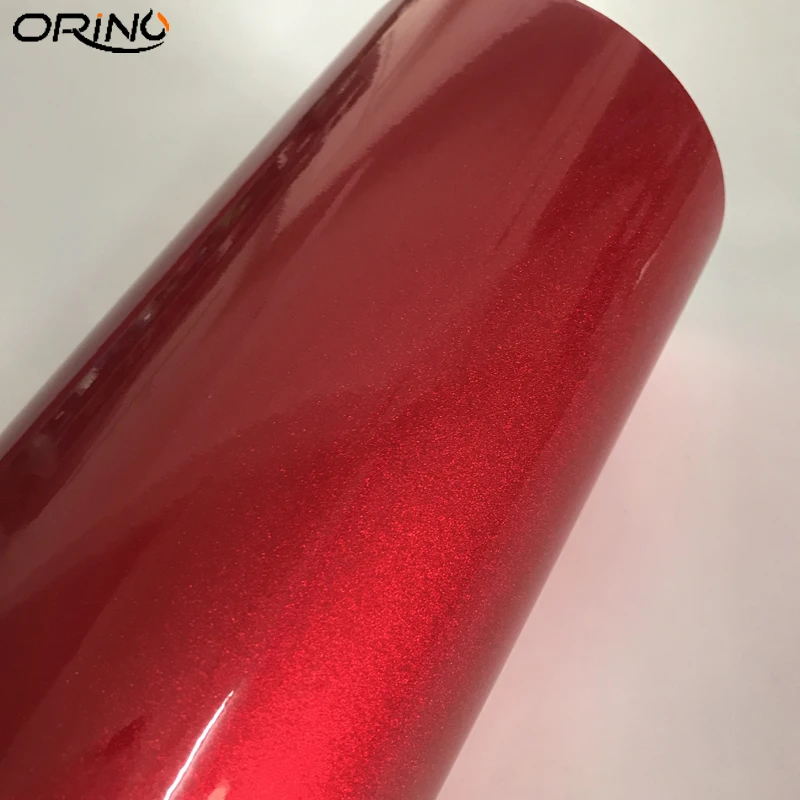 Diamond Candy Glitter Red Vinyl Sticker Wrap-1
