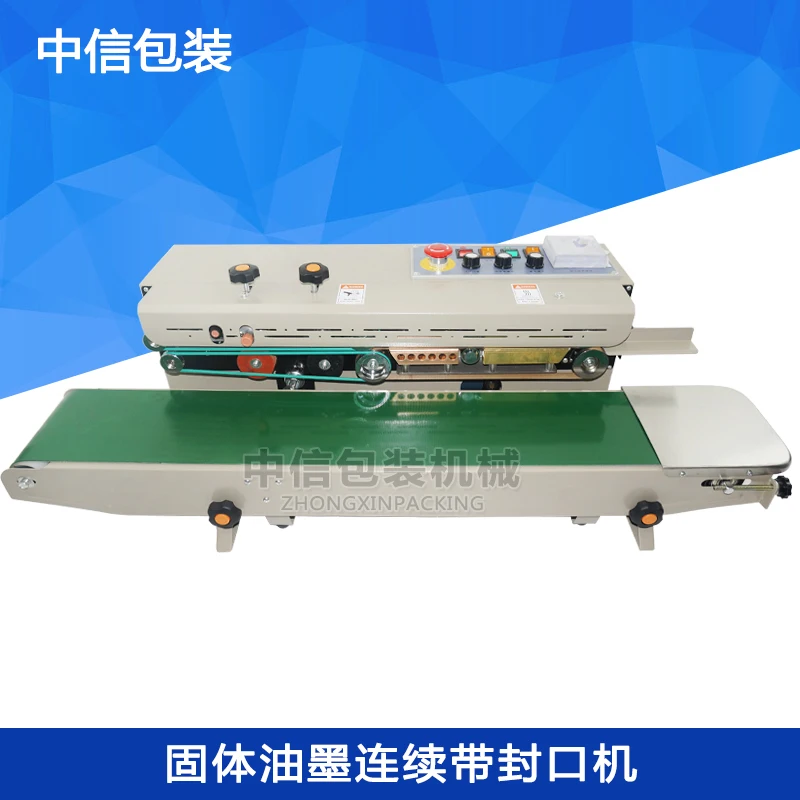 

1000 continuous sealing machine large plastic bag solid ink belt sealing machine expansion food sealing machine