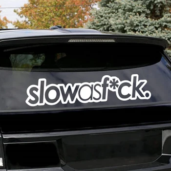 

Fun Slow Car Wrap Cars Decal Weatherproof Auto Styling Cartoon Car Stickers Car Accessories
