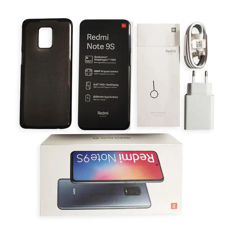Global Version Xiaomi Redmi Note 9S 6GB 128GB Smartphone Snapdragon 720G Octa core 5020 mAh 48MP Quad Camera Note 9 S