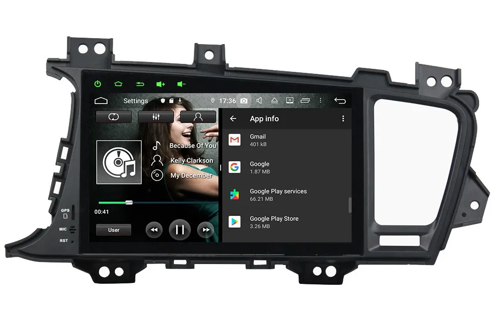 Klyde " ips 4G wifi Android 9 Восьмиядерный 4 Гб ОЗУ 64 Гб ПЗУ DSP BT автомобильный DVD мультимедийный плеер радио gps для Kia K5 Optima 2011