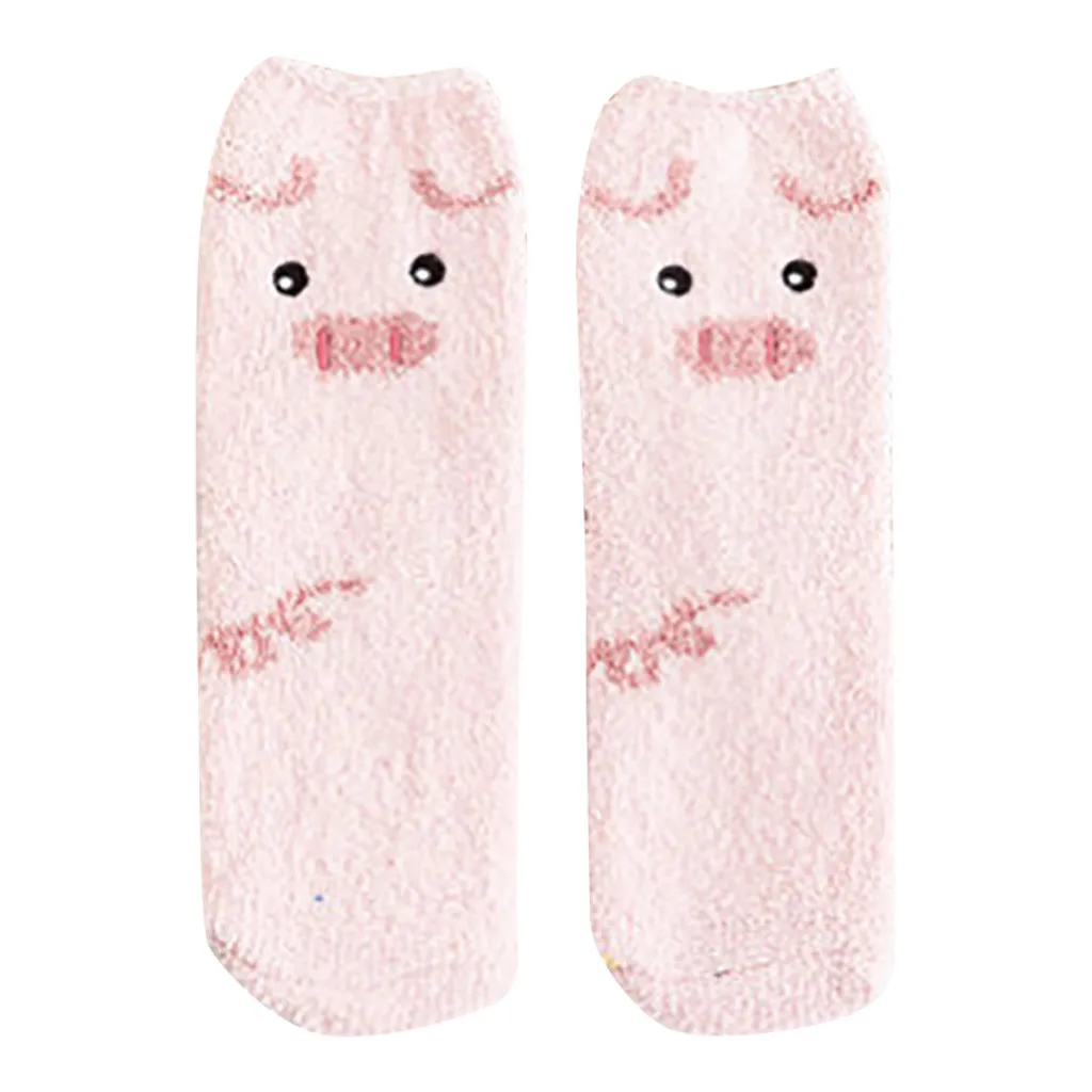 5 пар, женские мягкие носки-тапочки с вышивкой для девочек, носки для сна с героями мультфильмов, дышащие хлопковые носки для женщин, весна-лето