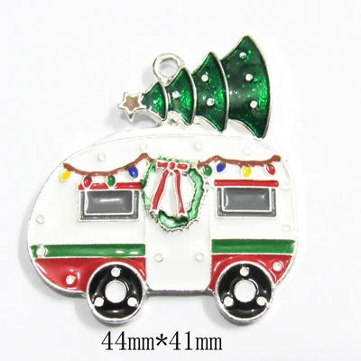 Рождественская серия 2: стразы с эмалью Снеговик девочка ангел Санта Олень олень