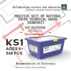 KAZI bloques de construcción originales KJ30095 Steam, juguetes educativos multifuncionales de alta tecnología para jóvenes, programación práctica