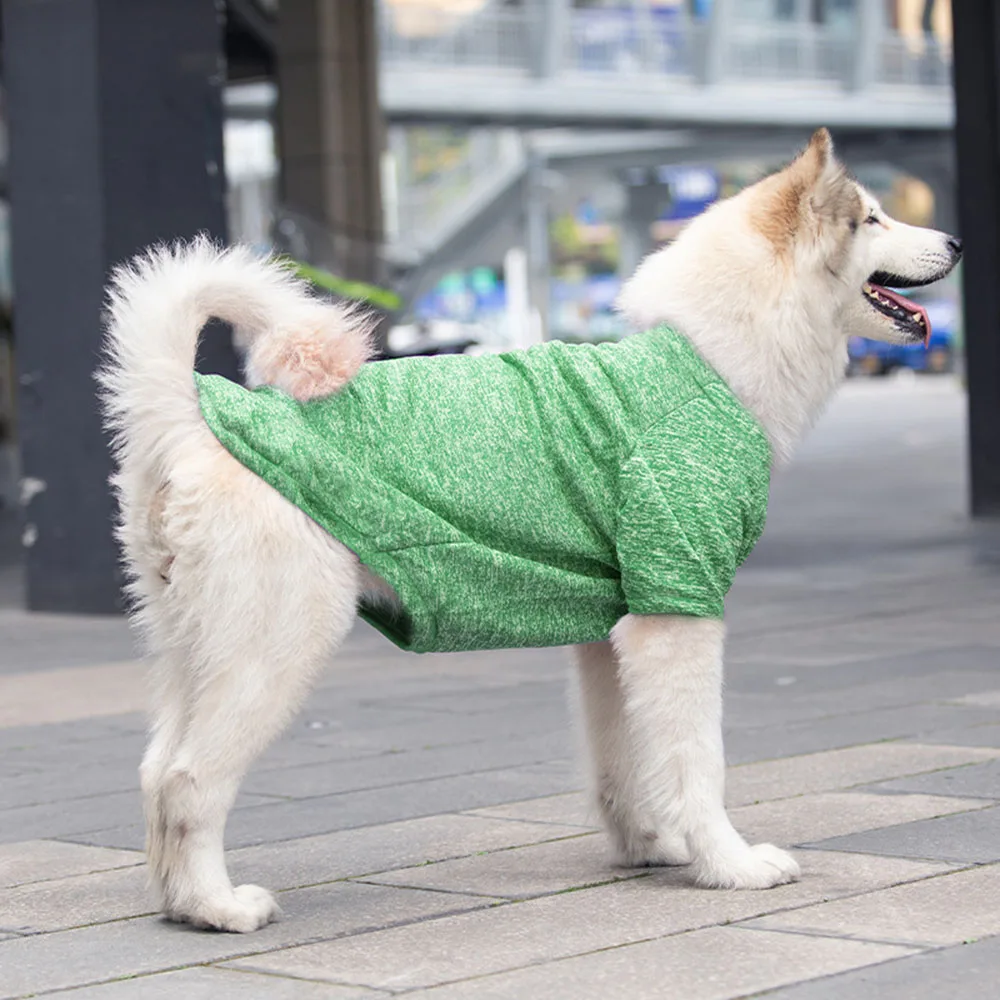 3XL-9XL 겨울 따뜻한 대형 개 옷 큰 개 스웨터 Hoody 애완 동물 양모 운동복 코트 래브라도 Samoyed 리트리버 알래스카