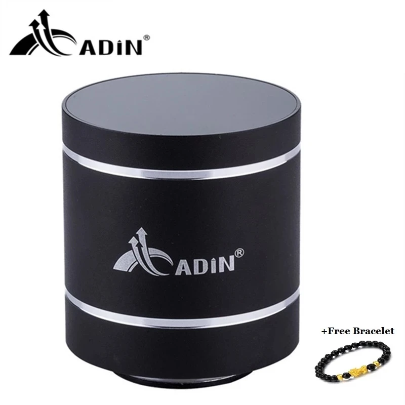 Adin-minialtavoz portátil con vibración de graves, columna de altavoz con Subwoofer, Bluetooth, para ordenador al aire libre