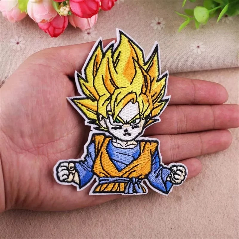 1 шт. Dragon Ball вышивка Железный на ткани патч DIY Аниме Сон Гоку косплей костюм декоративный аксессуары коллекция для мальчиков и девочек