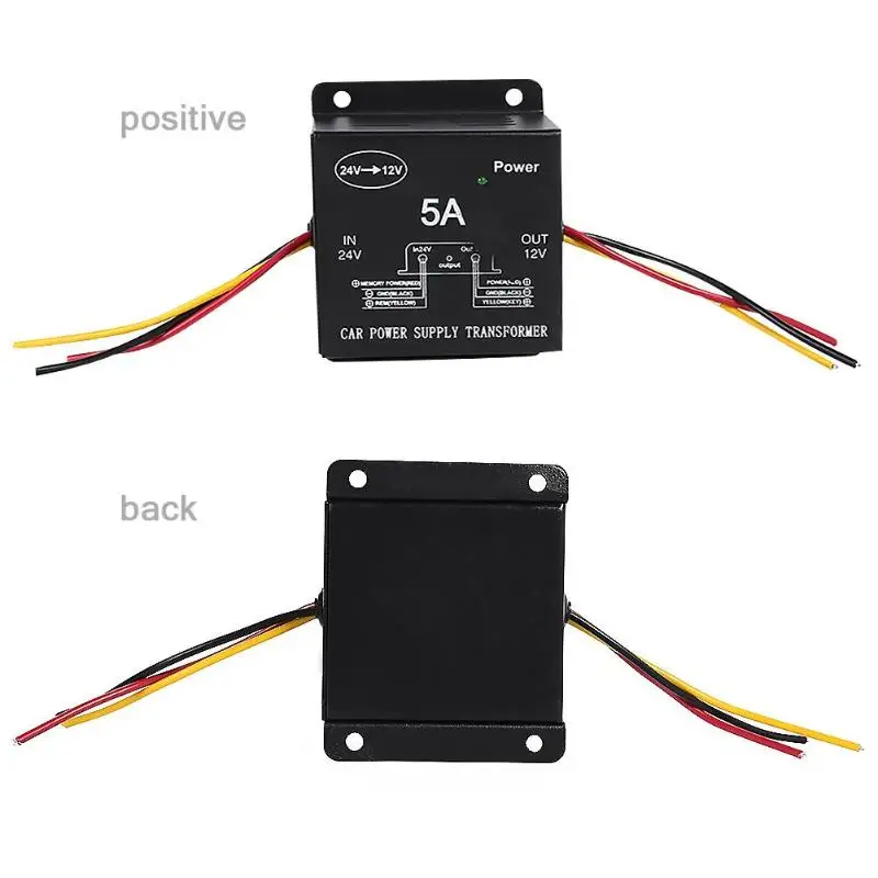DC 24V в DC 12V автомобильный понижающий преобразователь 5A 60W понижающий регулятор питания