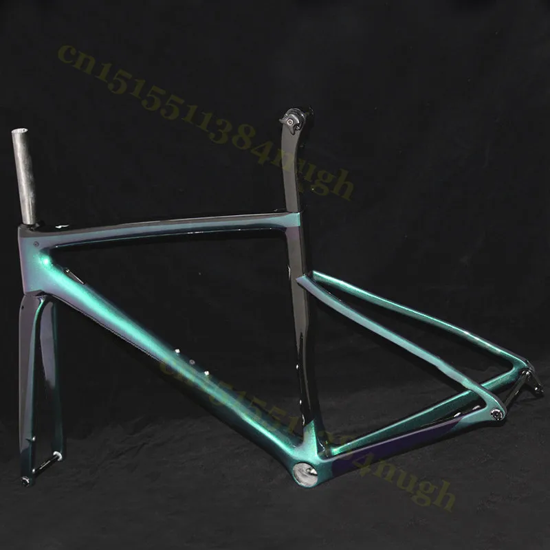 

700C Bike Frameset Disc-Brake Bicycle Carbon-Road-Frame BSA BB30 Sagan Chameleon Customizati LOGO