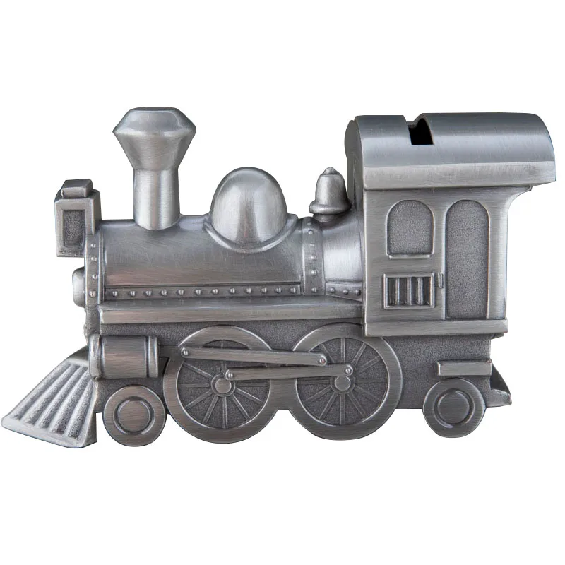 Train Shaped Coin Savings Bank Metal Money Box Gift for Children | Дом и сад