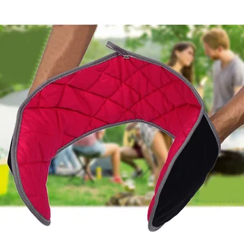 

Heat Resistant Oven Gloves Cotton Kitchen Potholders Towelling interior
