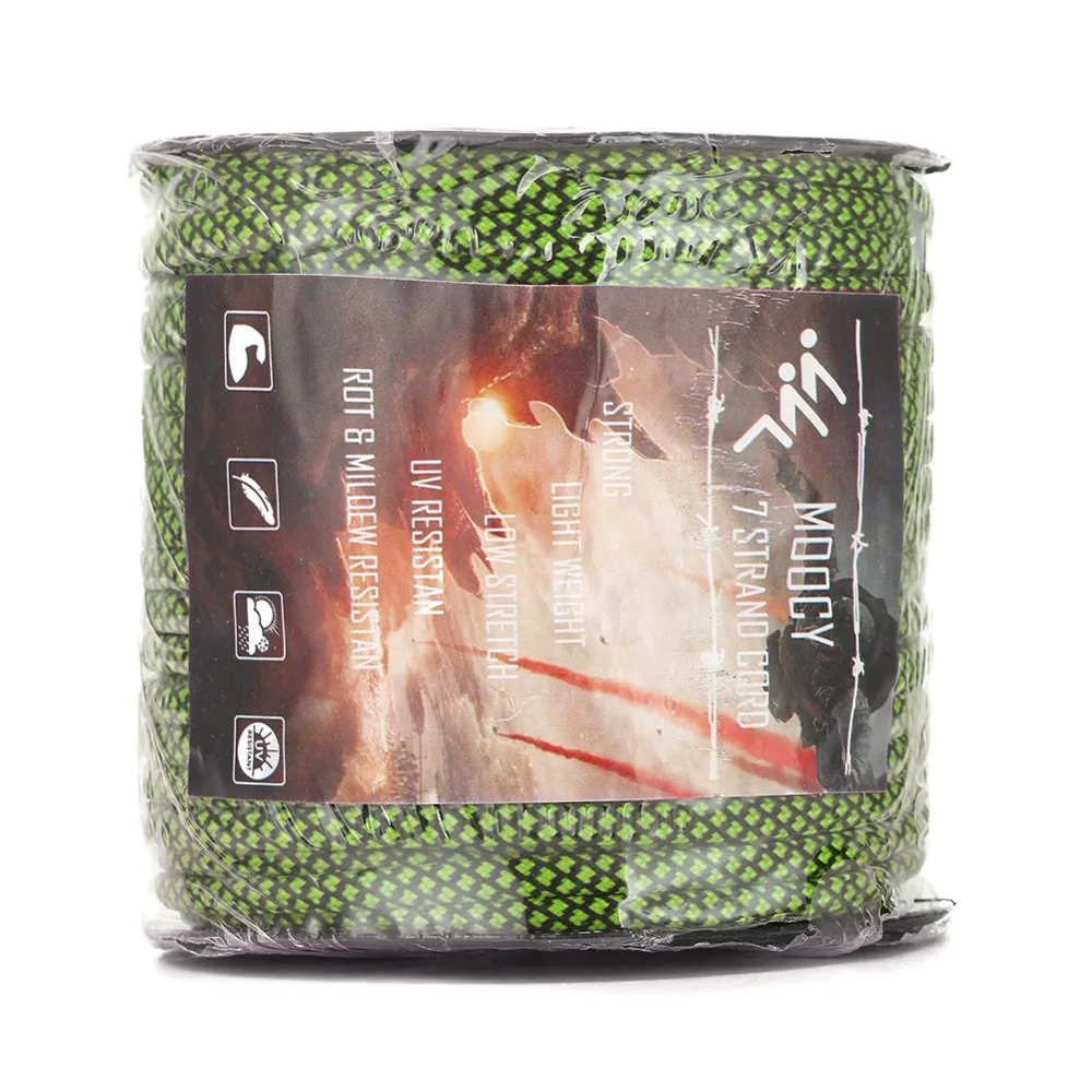 Mil-especificação tipo Iii Cabo de Pára-quedas com Carretéis Kit de Acampamento ao ar Strand Paracord - Núcleo Sobrevivência Livre Corda 160ft50m 7 550 1 550 paracord cabo de pára-quedas com carretéis